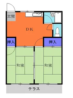 カーサオオバ【2階】の間取り