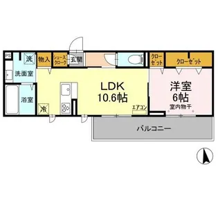 テルミドール【3階】の間取り