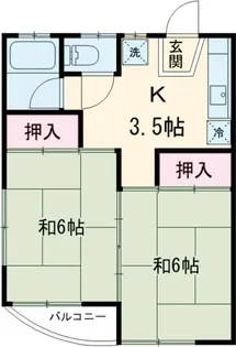 菊地アパート【201号室】の間取り