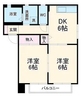 ベルパーク丸山A棟【202号室】の間取り