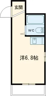ラビアン西調布【206号室】の間取り