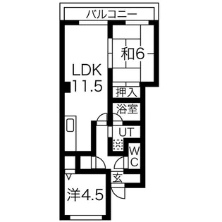 リブレM鳥神【2階】の間取り