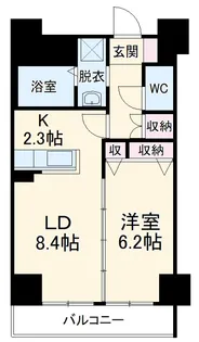 プランドールナカムラ【15階】の間取り