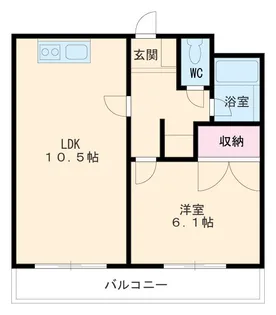 Blois亀城【202号室】の間取り