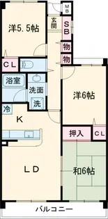 ダイアパレス船堀【3階】の間取り