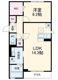 セジュール【301号室】の間取り
