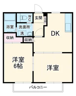 廣美ハイツ【2階】の間取り