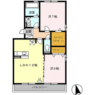 セジュール坪の内【3階】の間取り
