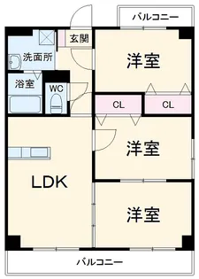 アムール松倉 【3階】の間取り