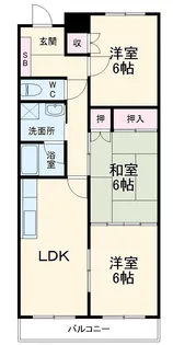 GLOBALひたちなか【3階】の間取り