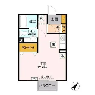 アネックスますや【102号室】の間取り