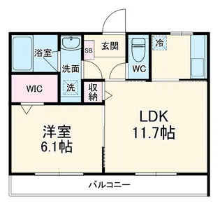 THREE M(スリーエム)【1階】の間取り