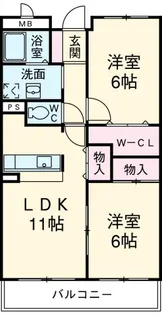 アビタシオンピーノ【201号室】の間取り