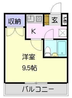 ユースハイツ【307号室】の間取り