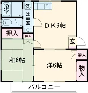 三浦ハイツA【2階】の間取り