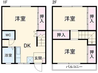 ネログリージョ【1階】の間取り