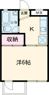 あんずマンション【1階】の間取り