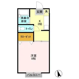 シェリールAI【2階】の間取り