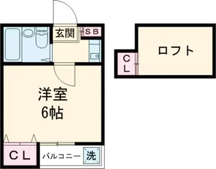 Rays駒沢大学【2階】の間取り