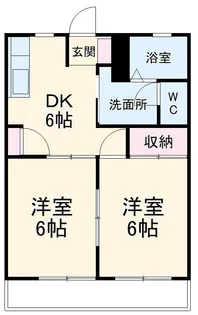 プラージュM【203号室】の間取り
