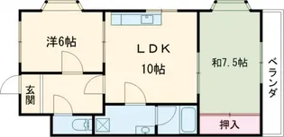 シャルム円山【105号室】の間取り