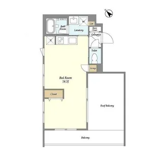 ASTILE西新宿Ⅱ【4階】の間取り