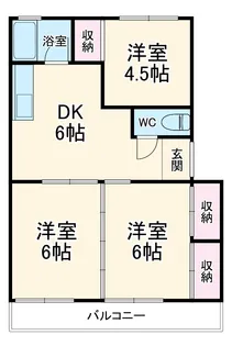 ベルマンション【1階】の間取り