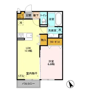 ドッグ・デイズ【2階】の間取り