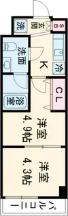 ラフィスタ亀有【2階】の間取り