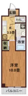 グリーン・テラス【203号室】の間取り