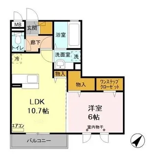 グランドソレイユⅠ【2階】の間取り