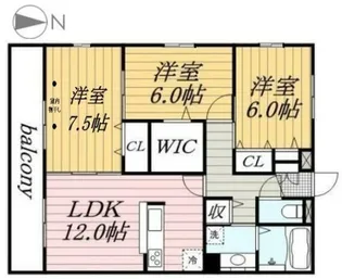 FeLicia Court East【3階】の間取り