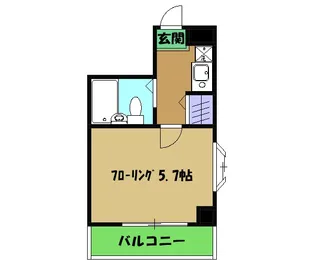 コンフォール煉瓦館【202号室】の間取り