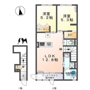 シルキー【2階】の間取り