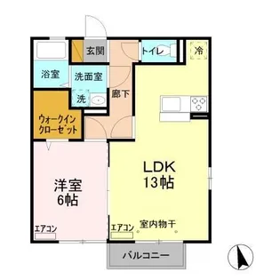 エクセルE【201号室】の間取り