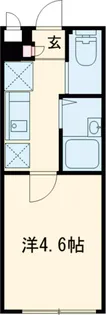 AZEST RENT桜上水【204号室】の間取り