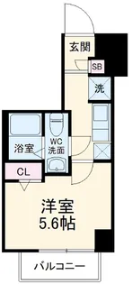 リライア阪東橋WEST【9階】の間取り