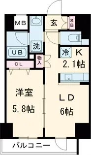 グリーンリーフ西早稲田【3階】の間取り