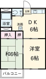 コーポみやざきA【2階】の間取り