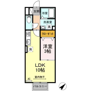 セジュール福地【2階】の間取り