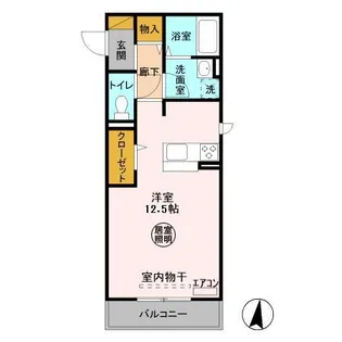 クラリス秀宝【3階】の間取り
