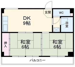 幸栄ハイツ城下【5A号室】の間取り