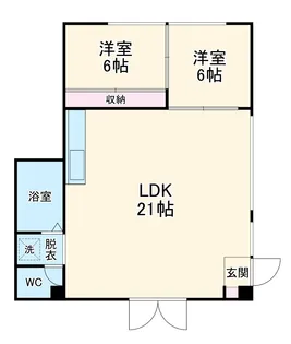 ネログリージョ【1階】の間取り