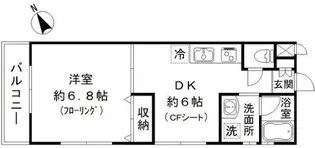 ベレーザ松陰【1階】の間取り