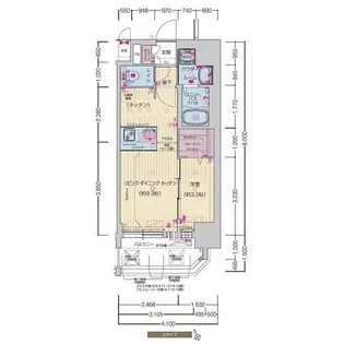 プレサンスNAGOYA覚王山【12階】の間取り