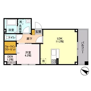 ストークガーデン【201号室】の間取り