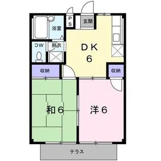 コーポ西浦Ⅰ【202号室】の間取り