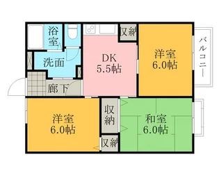 サーマイム脇浜【1階】の間取り