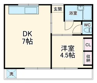 交邦ビル【604号室】の間取り