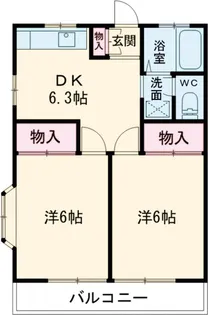 K−showハイツ6【203号室】の間取り